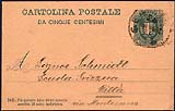 Prima cartolina postale per il distretto