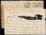Lettera censurata di militare  della Divisione Littorio 1944