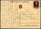 Cartolina postale riduzione militari e fermo posta 