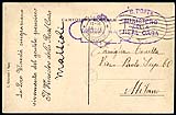 corrispondenza di carteggio reale  in franchigia 1912