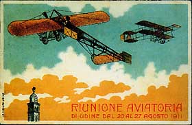 Cartolina riunione aviatoria 1911