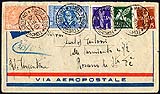 Corrispondenza aerea  Torino  Argentina 1932