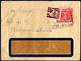 1948 Recapito autorizzato affrancatura con  marca  integrata co francobollo