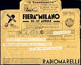 1934 Telegramma con pubblicità