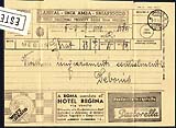 1937 Telegramma con pubblicità  