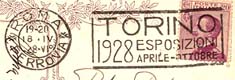 Bollo postale meccanico  con pubblicità 1928