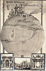 cartolina 1906 esposizione internazionale per il traforo del Sempione