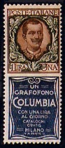 Francobollo pubblicitario  Columbia