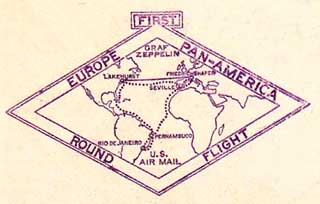 Bollo Zeppelin volo Pan-America  1930